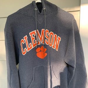 Russell Athletic Gray Clemson Hoodie